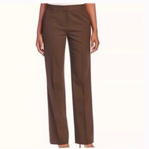 Lafayette 148 Women's Brown Menswear Pants | 2